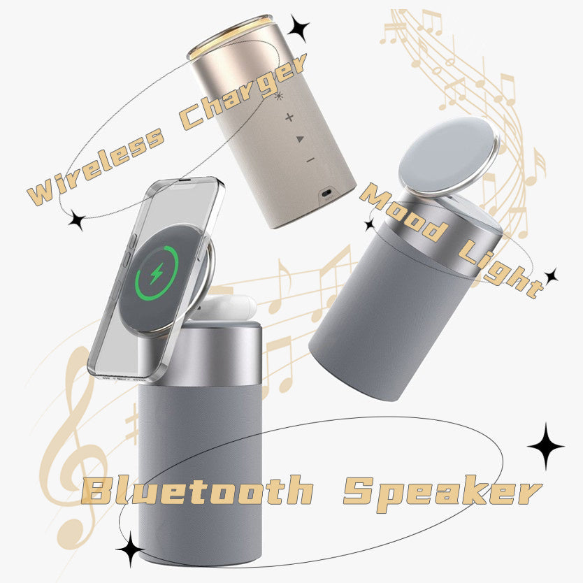 3-in-1 Multi-Function Charger Speaker With Touch Lamp