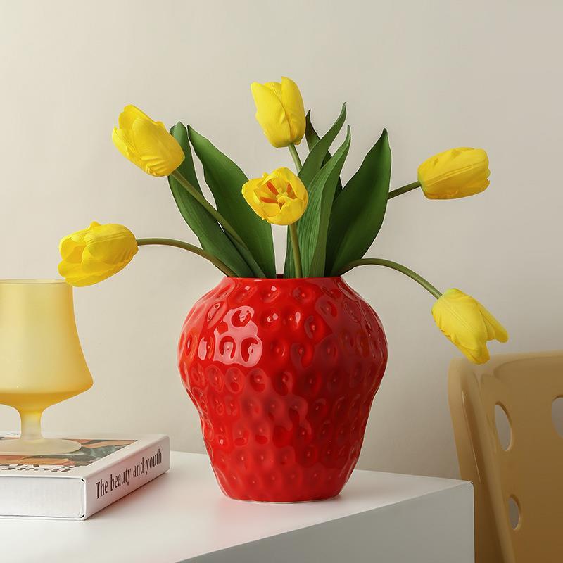Dried Strawberry Vase