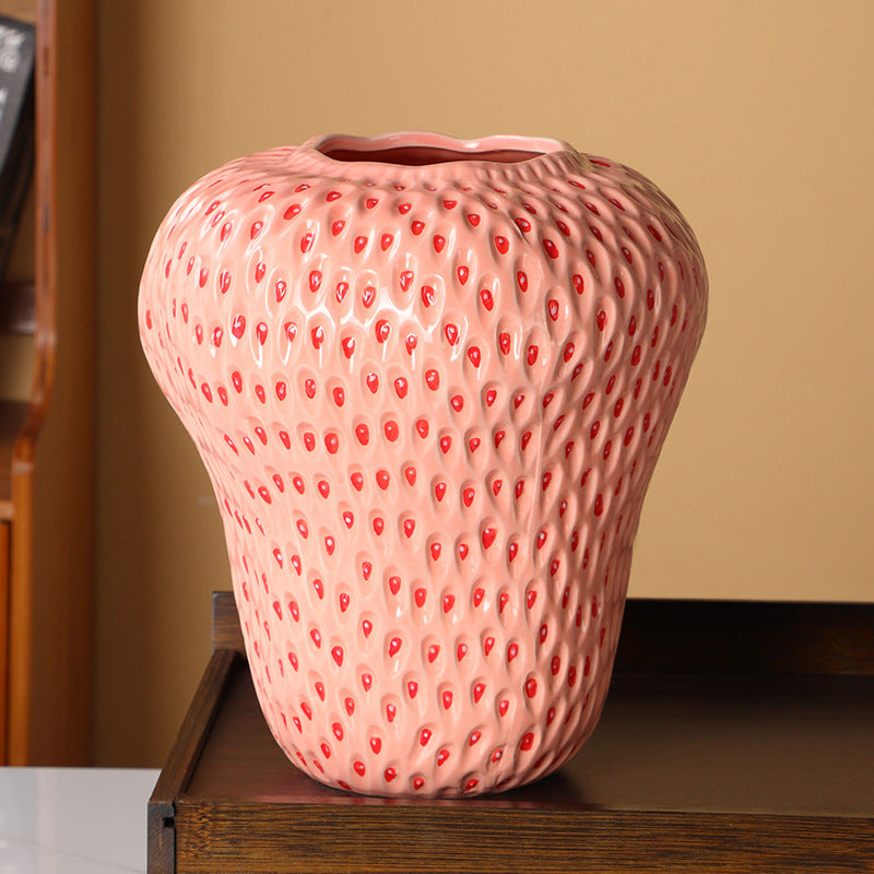 Dried Strawberry Vase